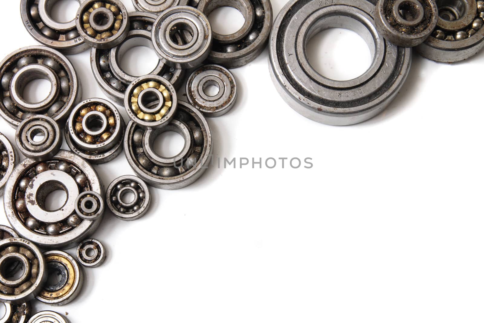 very interesting technology bearing background with circles 