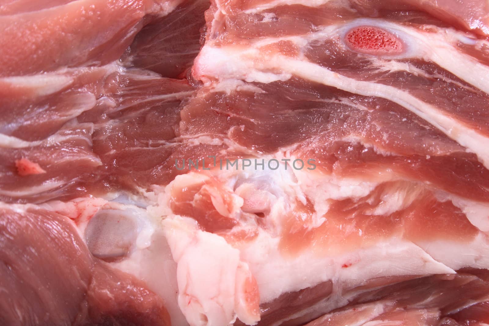 meat from the pig as very natural background 
