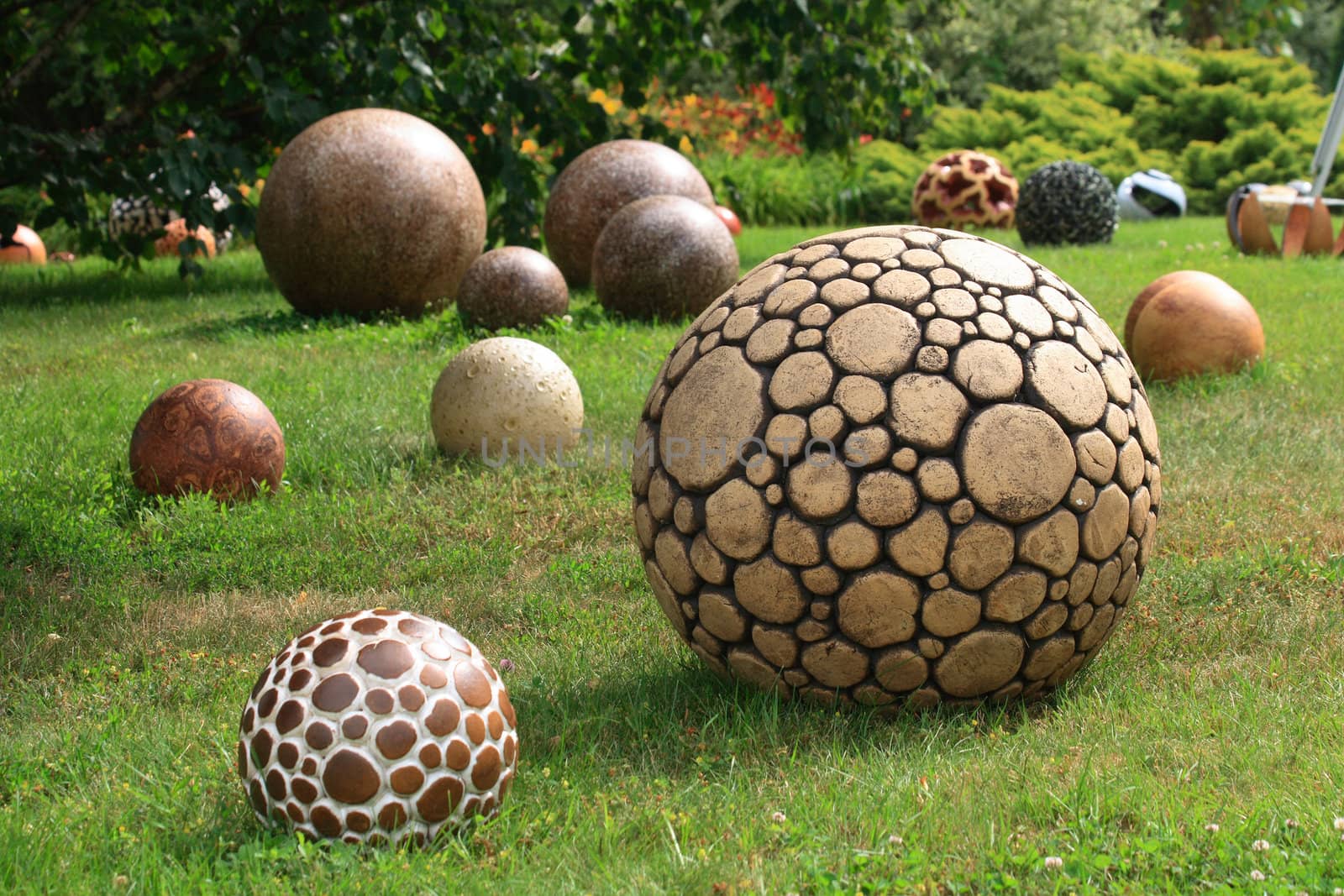 decoration in the park /botanical garden in the Prague