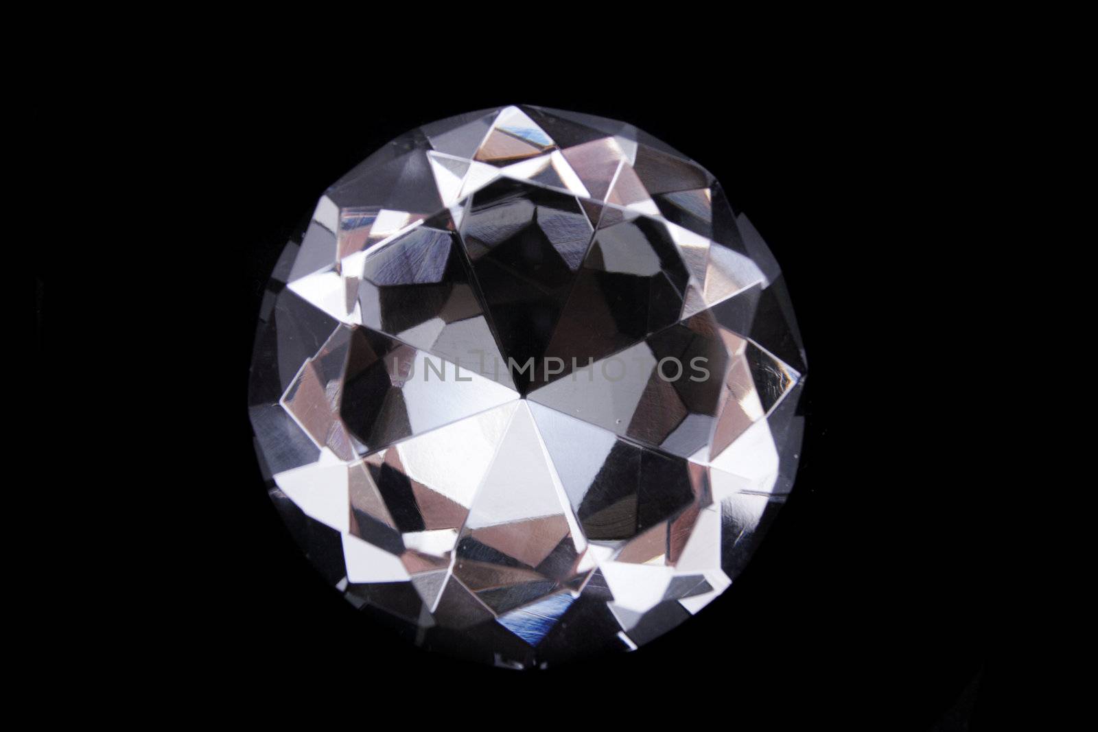 nice diamond isolated on the black background