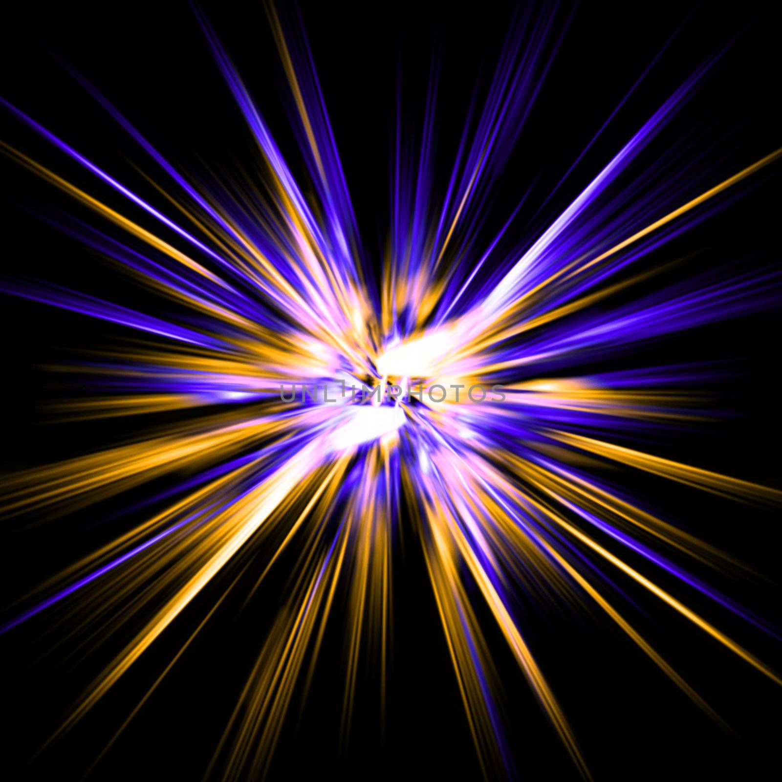 nice  explosion background generated by the computer 