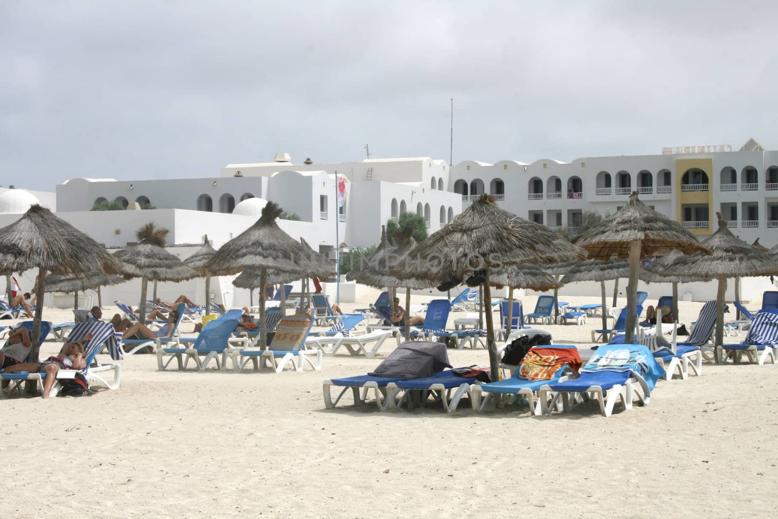 relax place in the tunisian hotel in africa