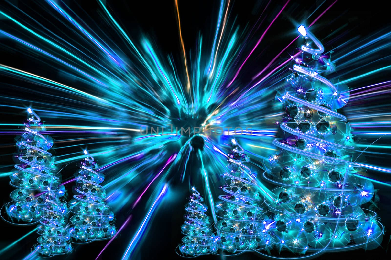 nice christmas background from the color lights