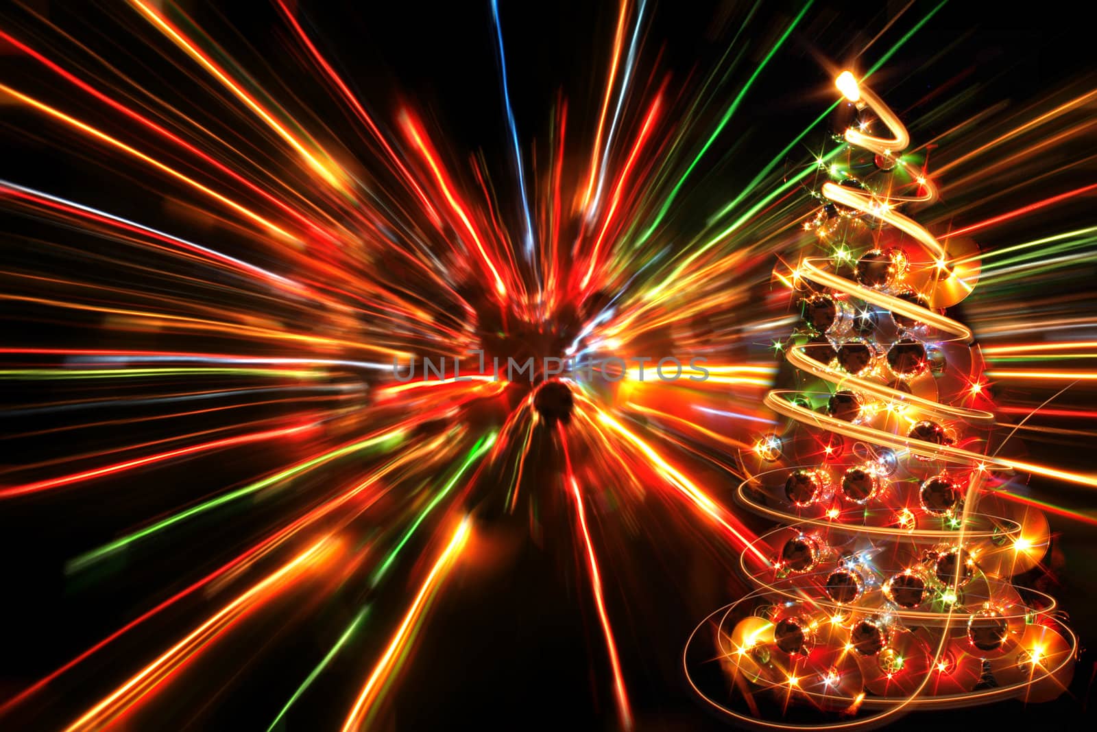 nice xmas background from the color lights