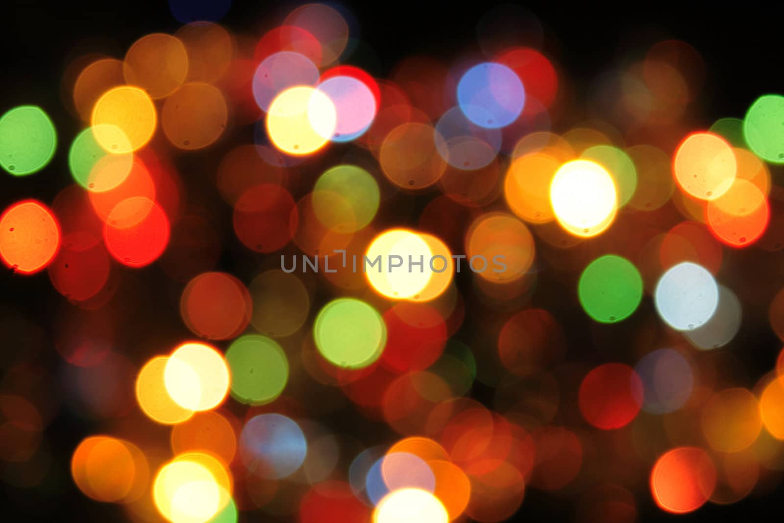nice christmas color lights as holiday background