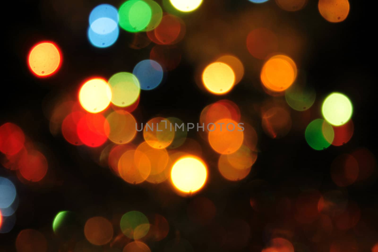 xmas atmosphere from the color lights as background