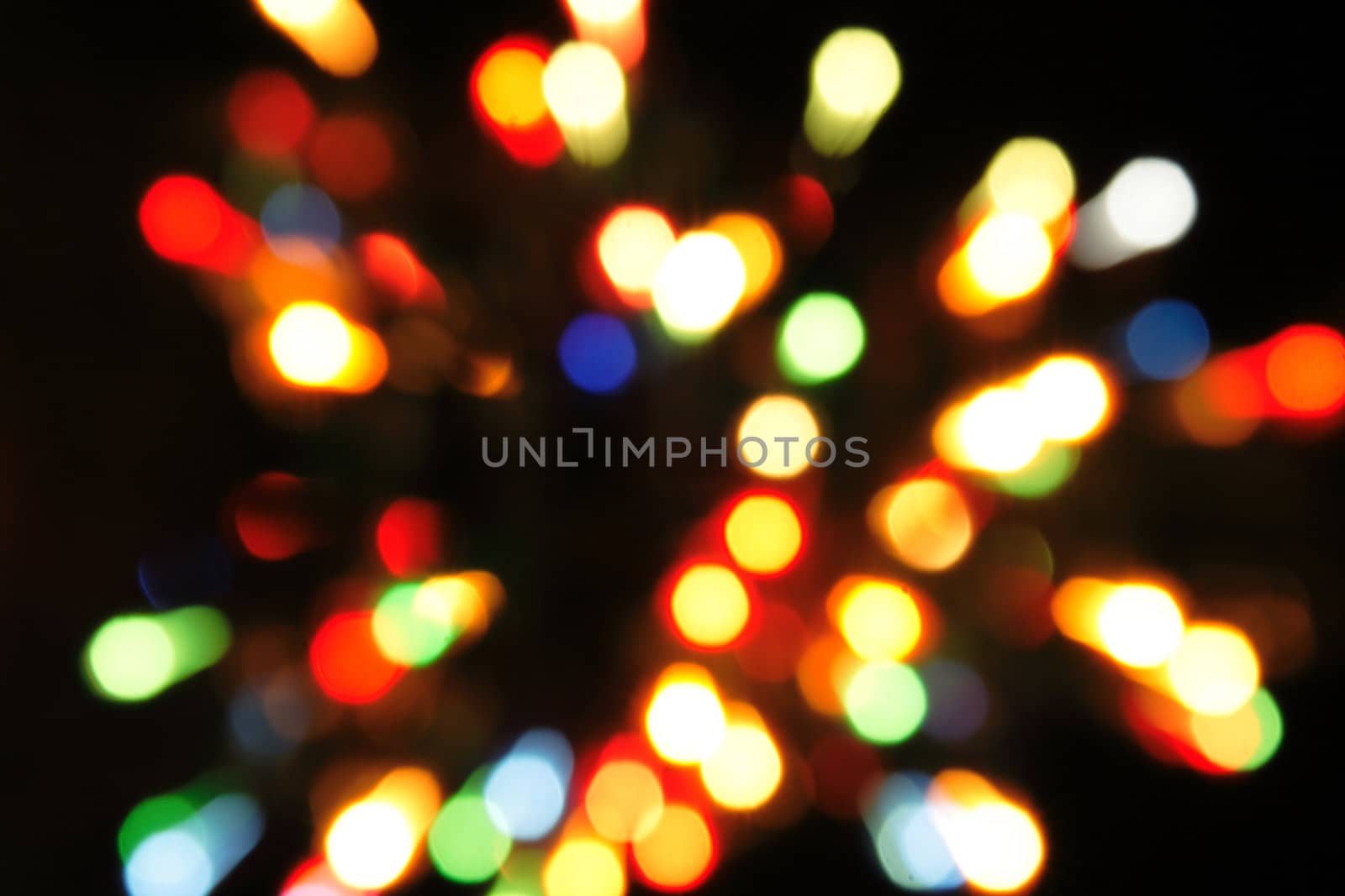 xmas atmosphere from the color lights as background