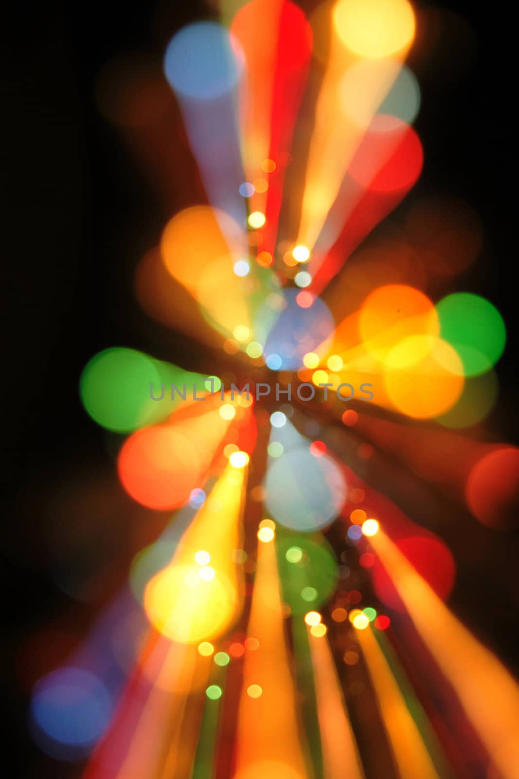 nice christmas color lights as holiday background