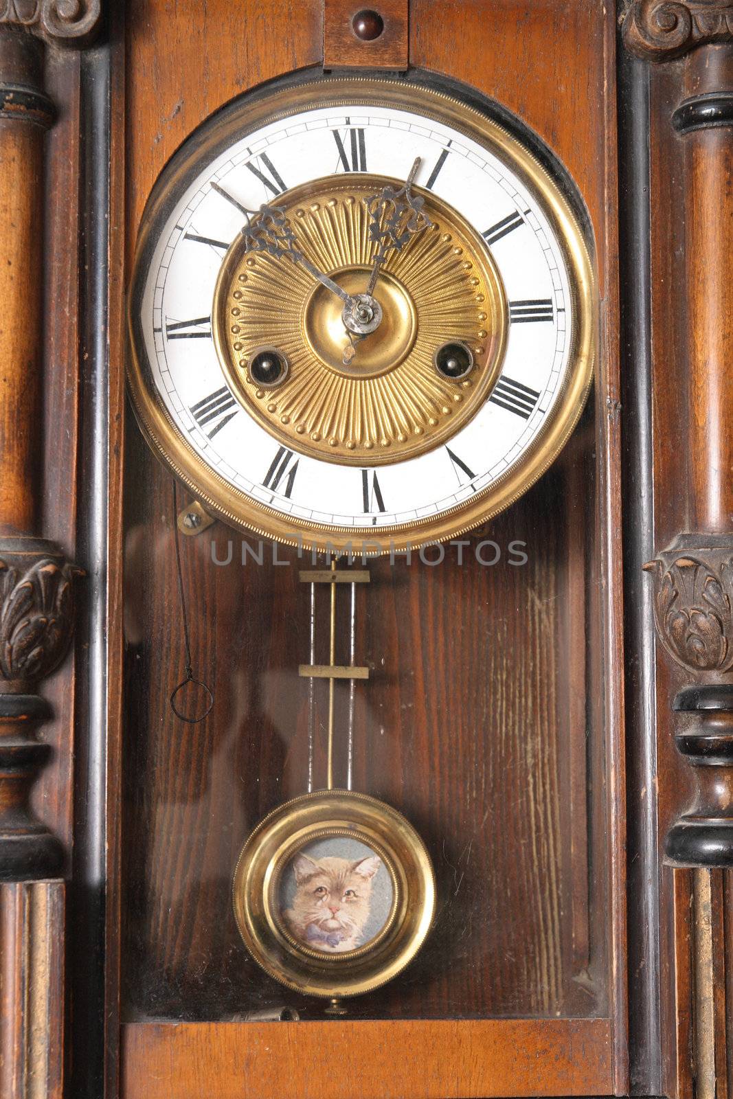 very old wooden clock from my house