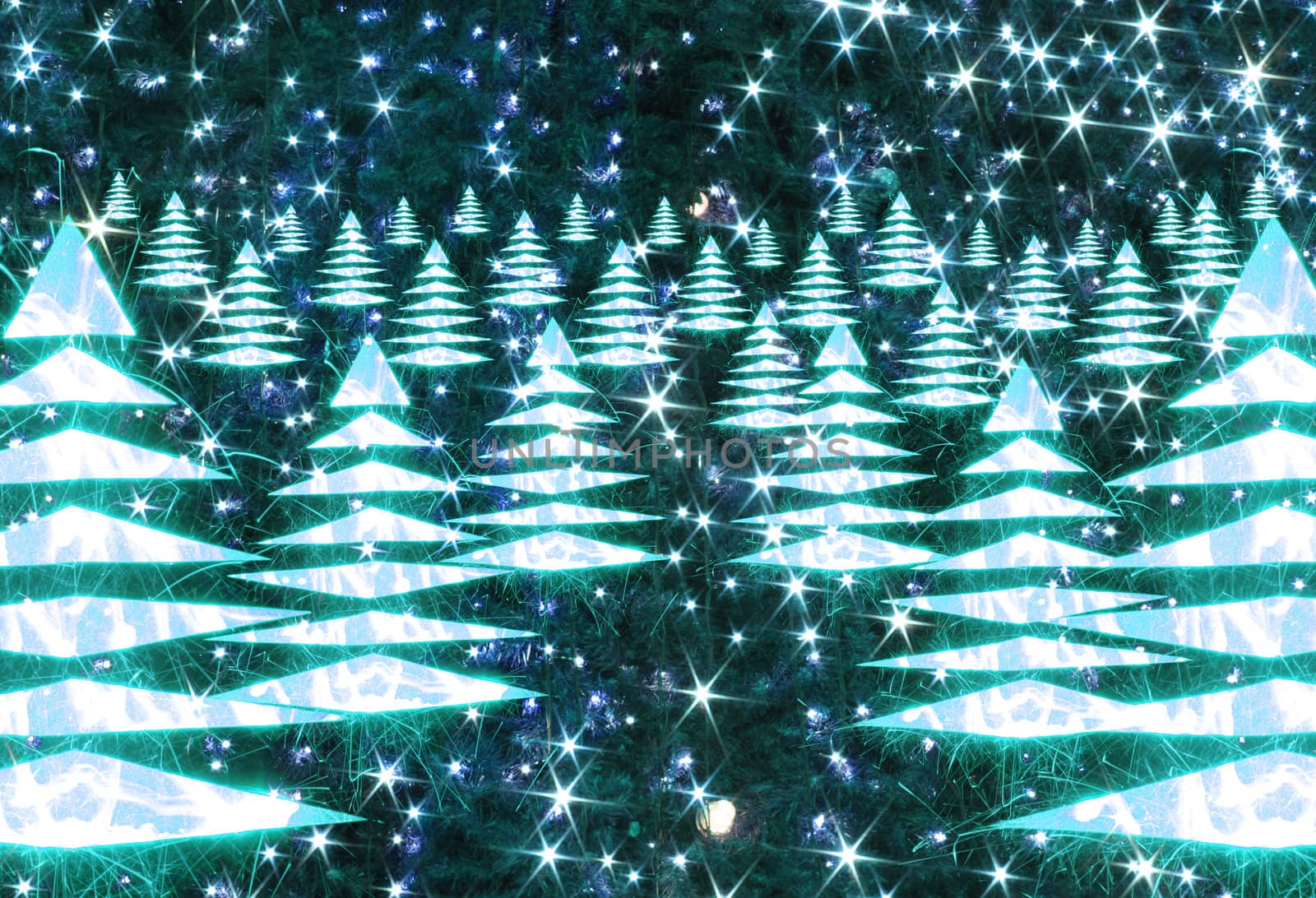 xmas background from the lights in the night