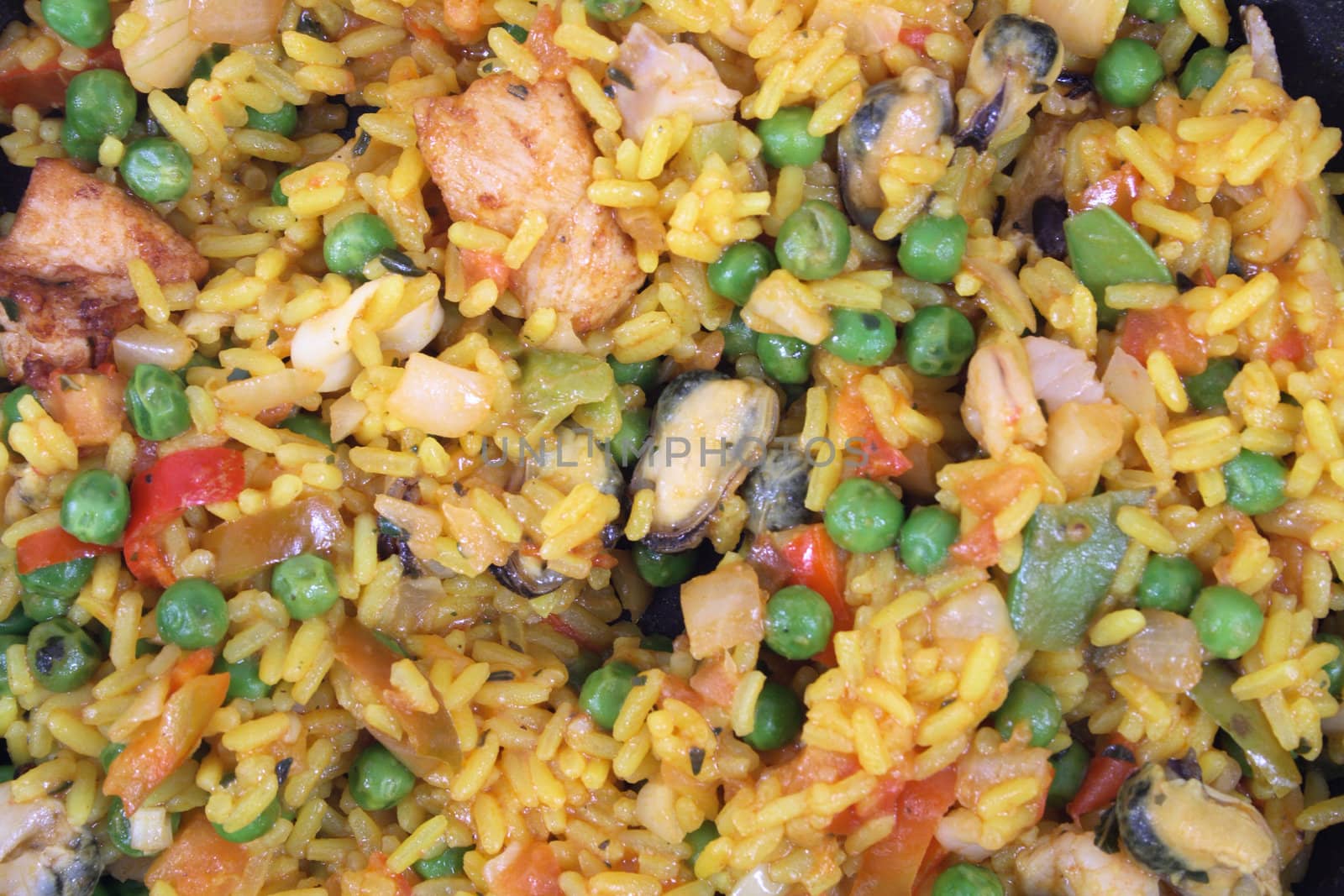 frech china food as nice color background