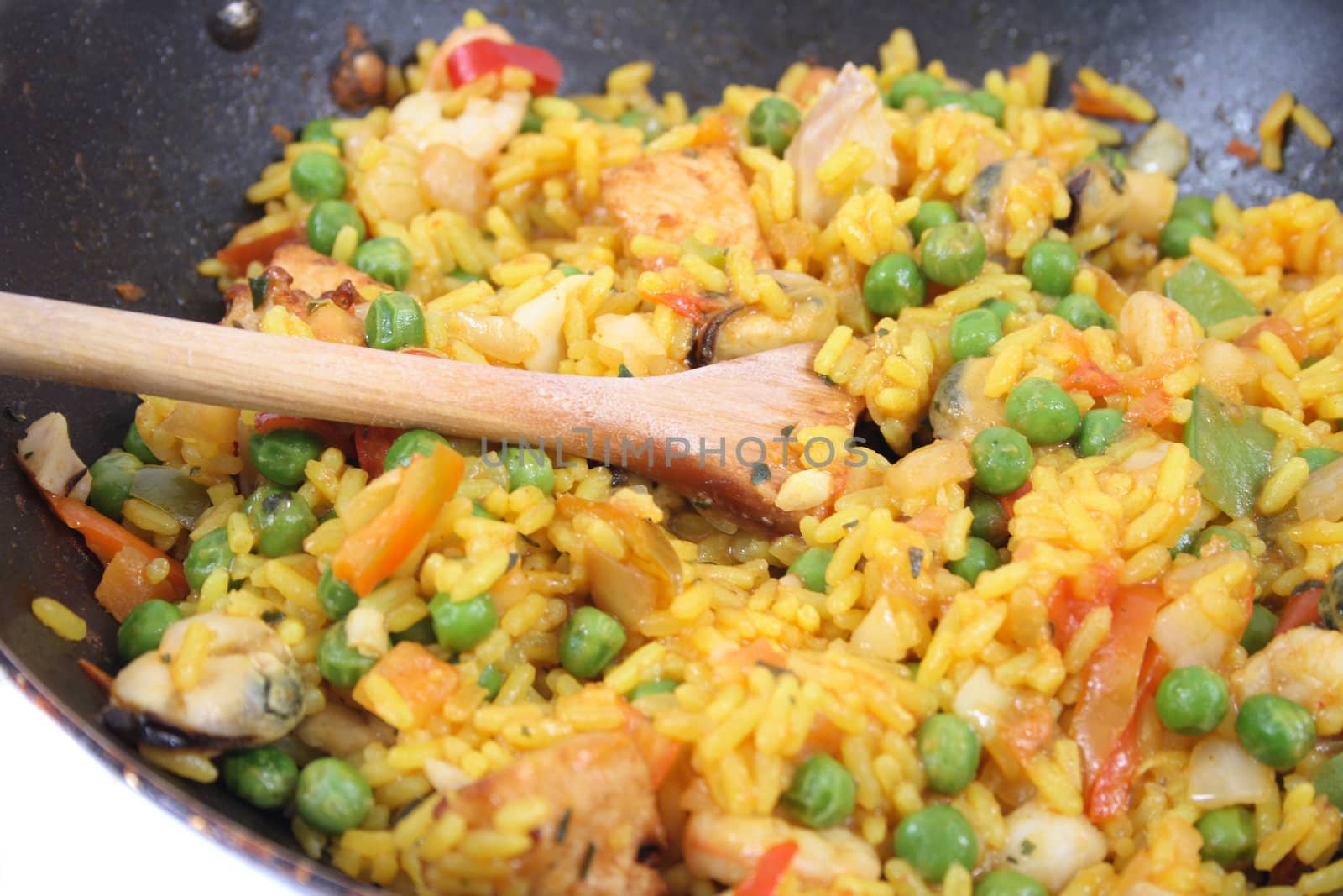 frech china food as nice color background