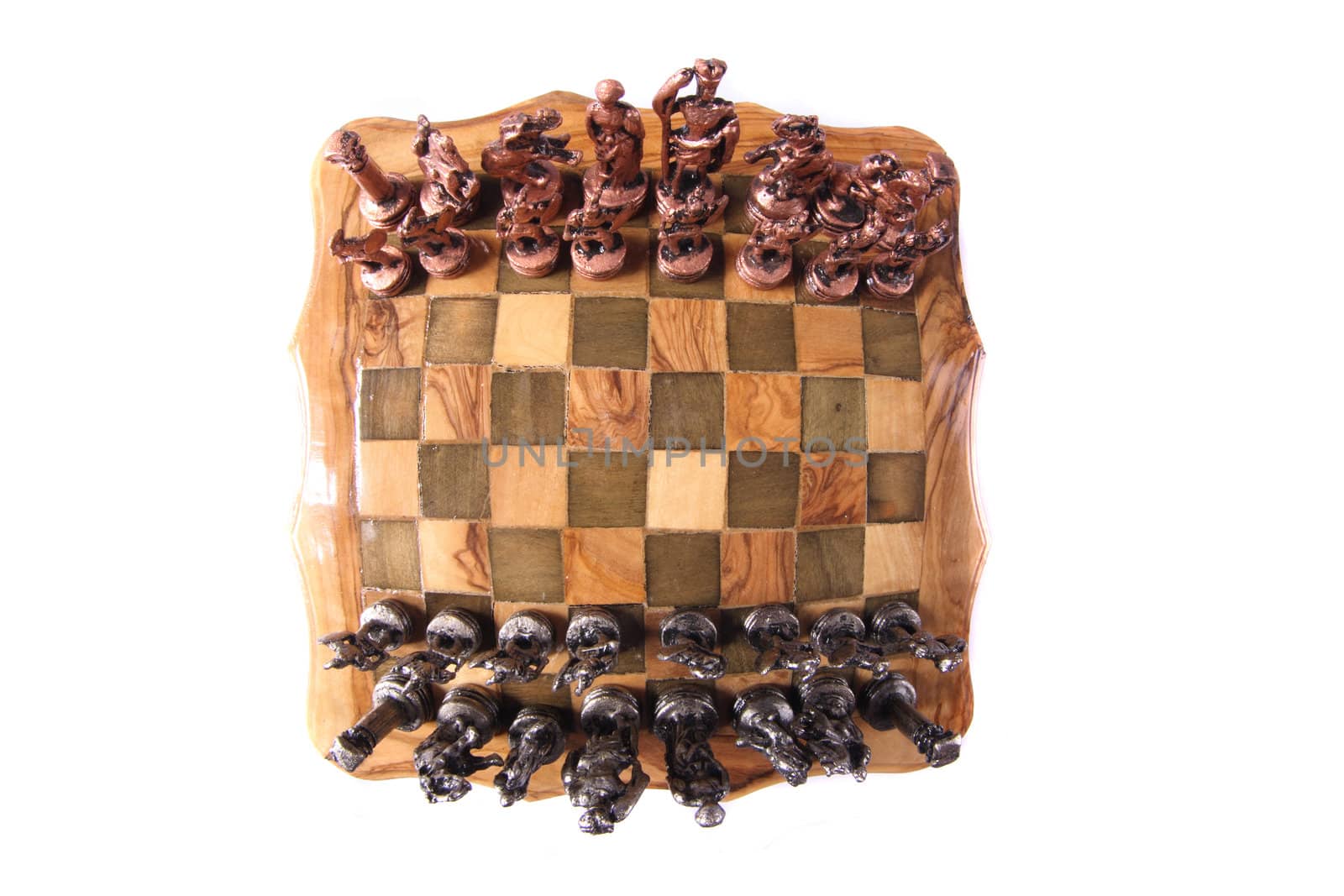 very nice chess on the white background