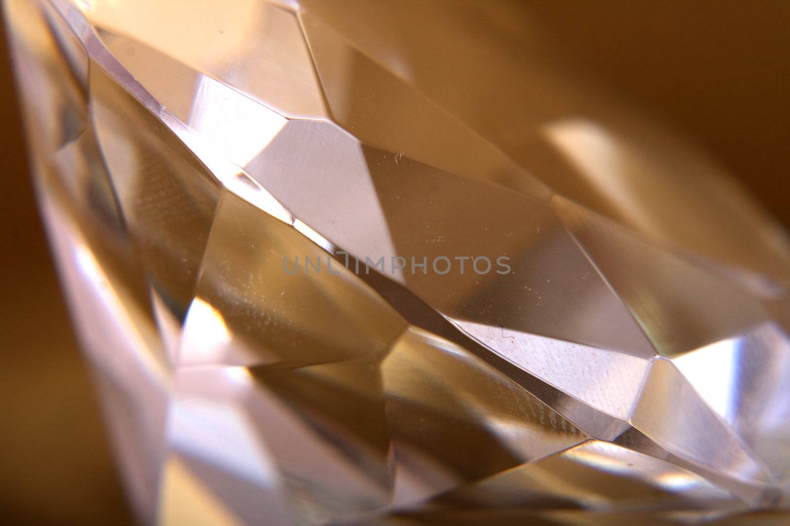 nice diamond on the golden background 