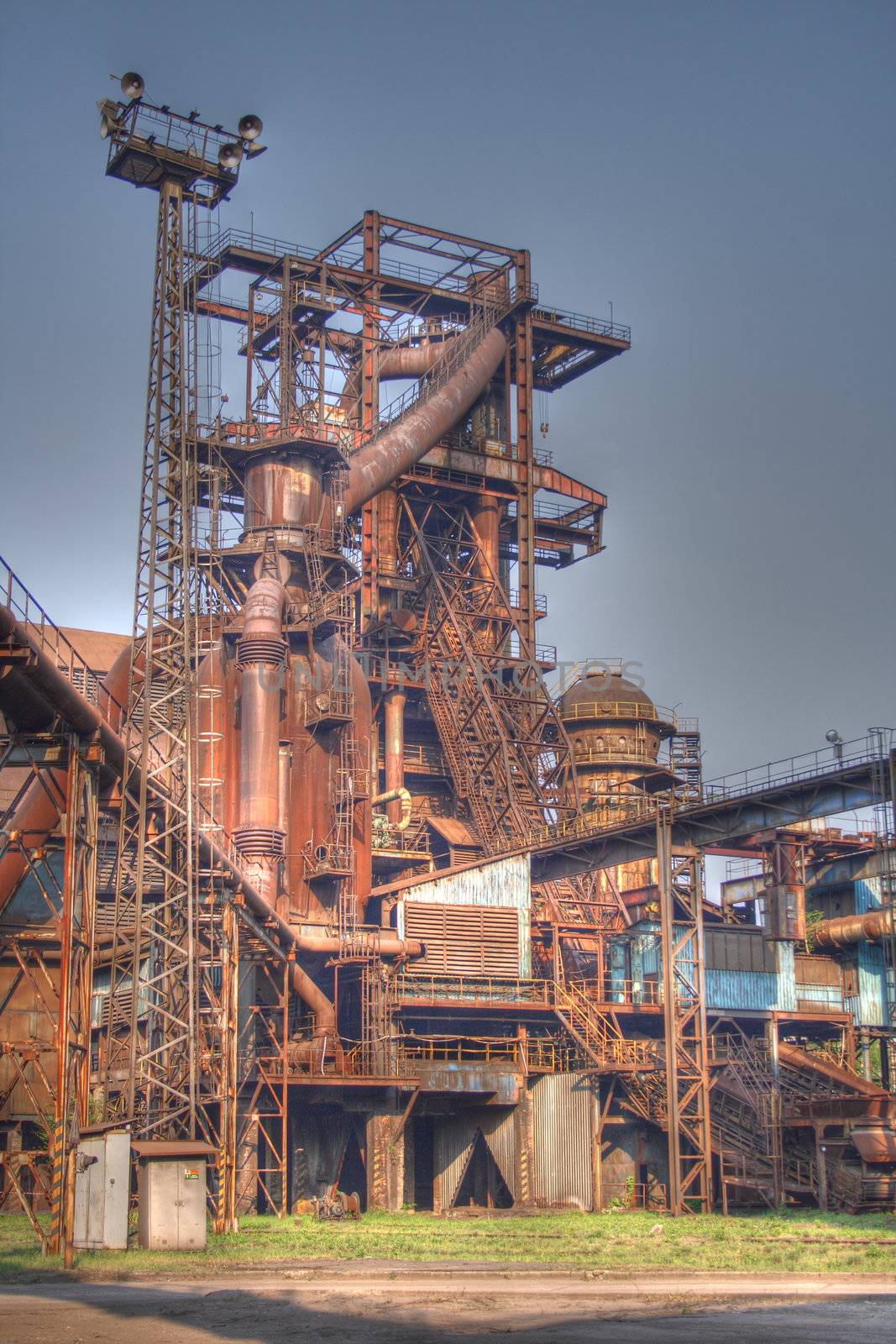 old steel tower from the city of ostrava