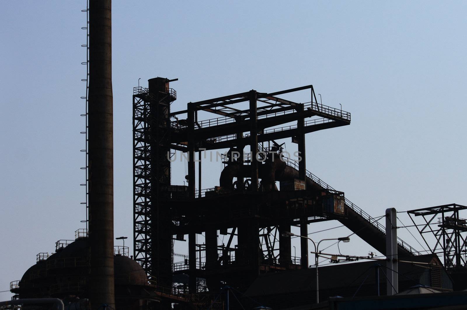 old steel tower from the city of ostrava