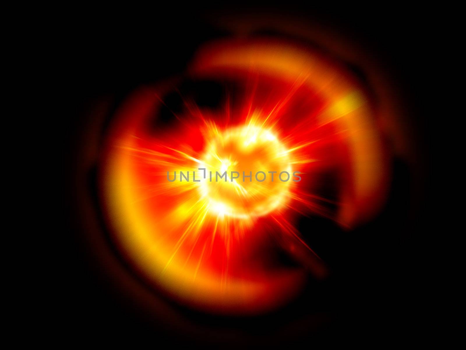 abstract explosion background generated by the computer