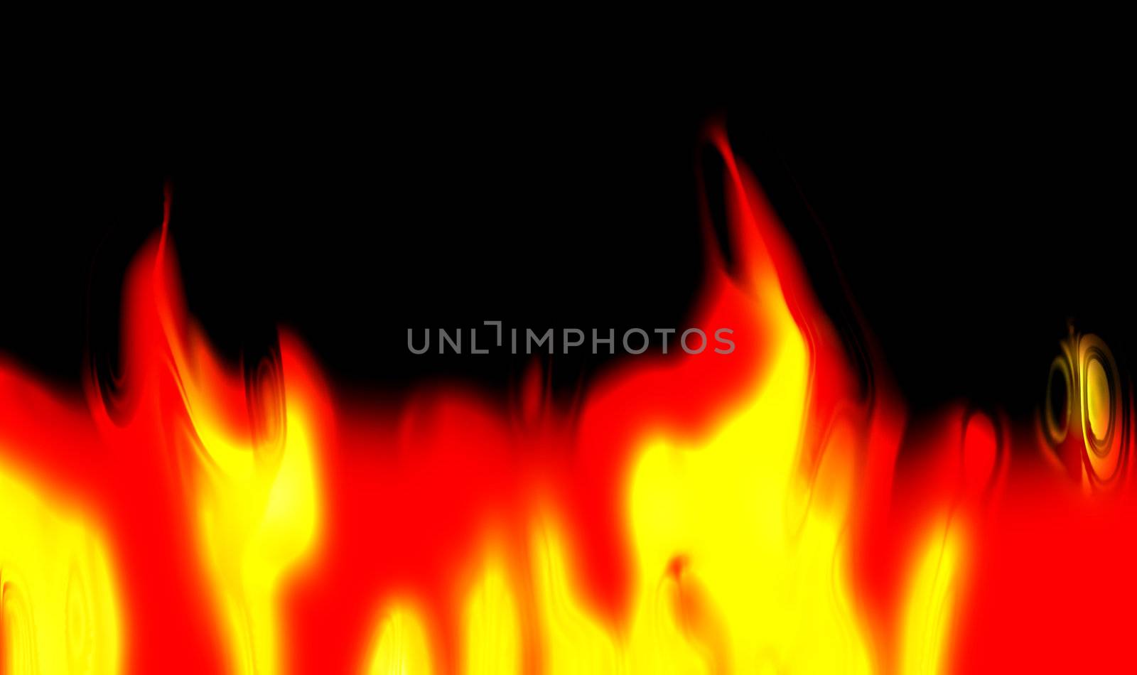 abstract fire background generated by the computer
