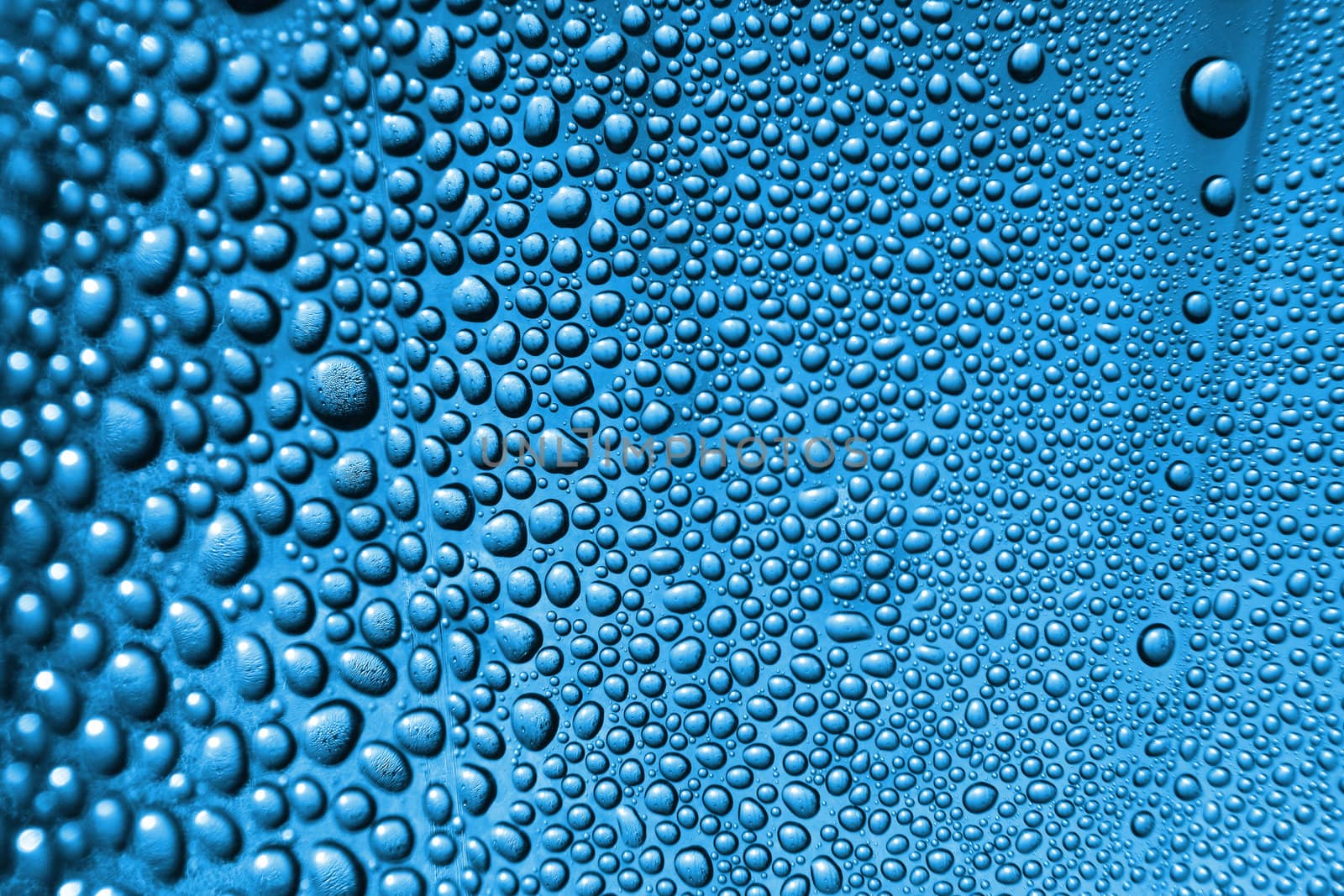 very nice and blue water drops texture