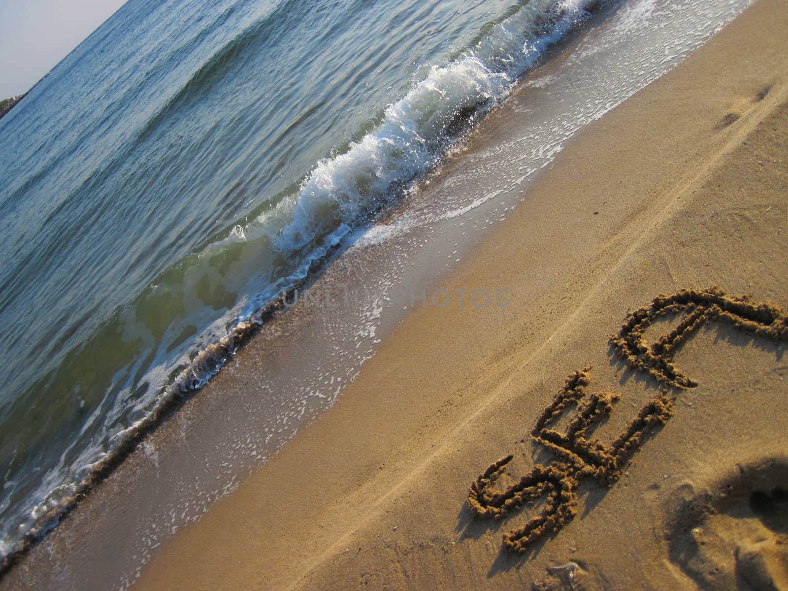 sea and beach in the Bulgaria in Tsarevo