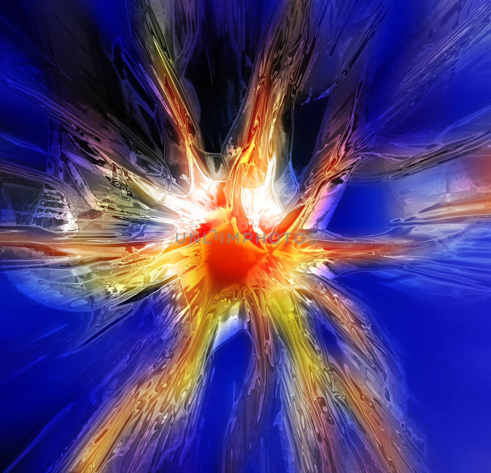 abstract explosion texture generated by the computer 