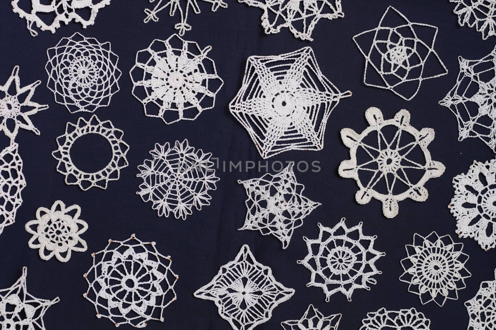 hand made christmas decoration as nice winter background