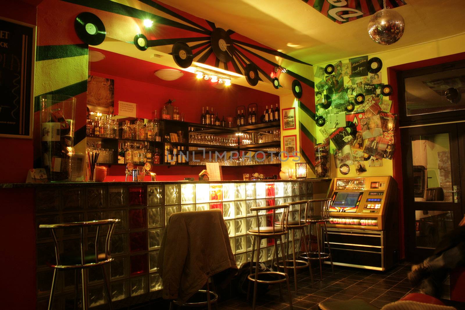 night bar in the Stodolni street from the Ostrava city 