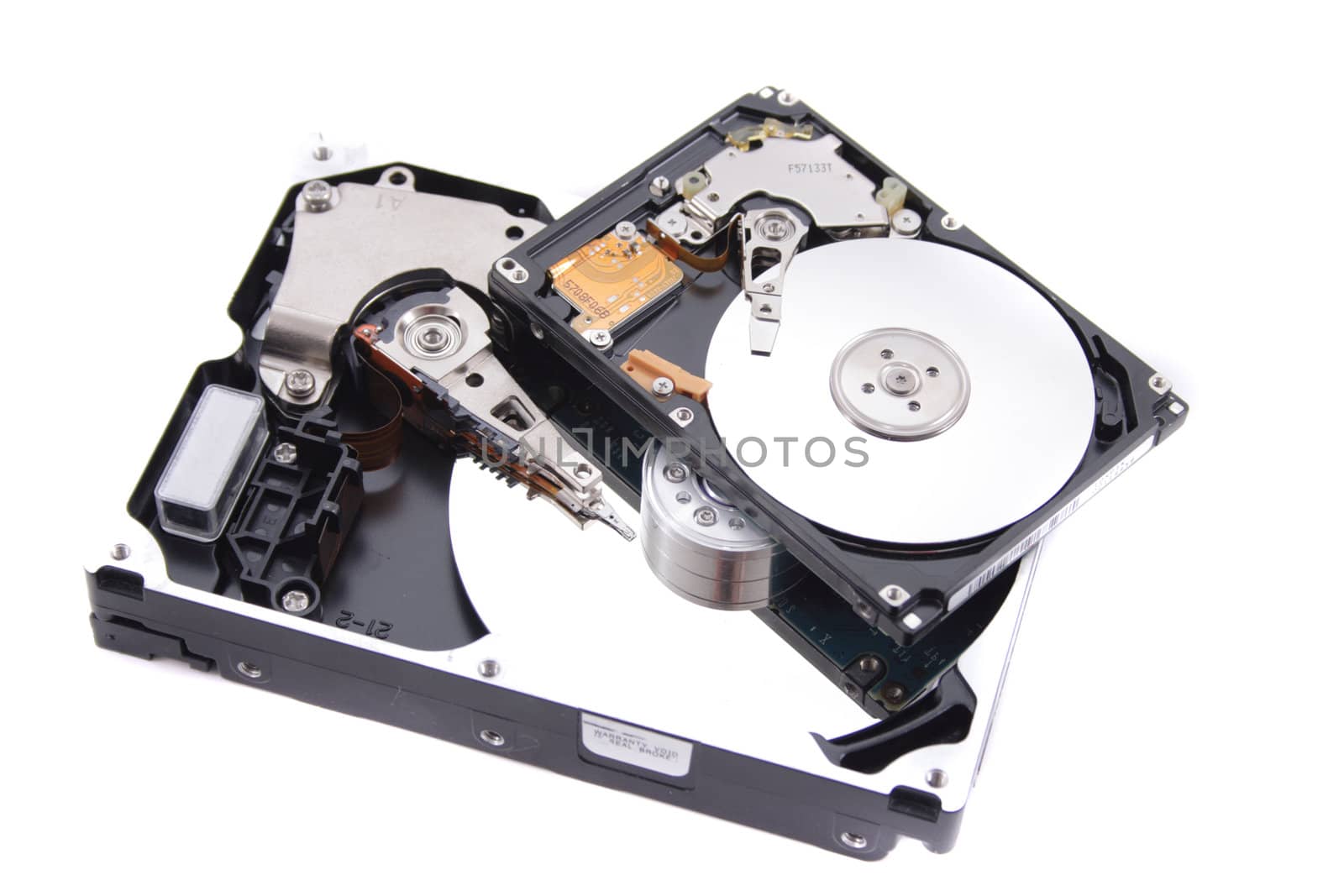 disk drive isolated on the white background 