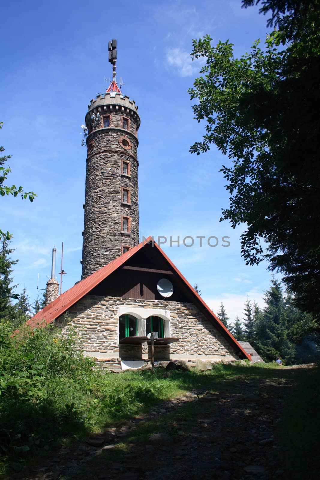 Zlaty Chlum it is lookout tower in czech republic