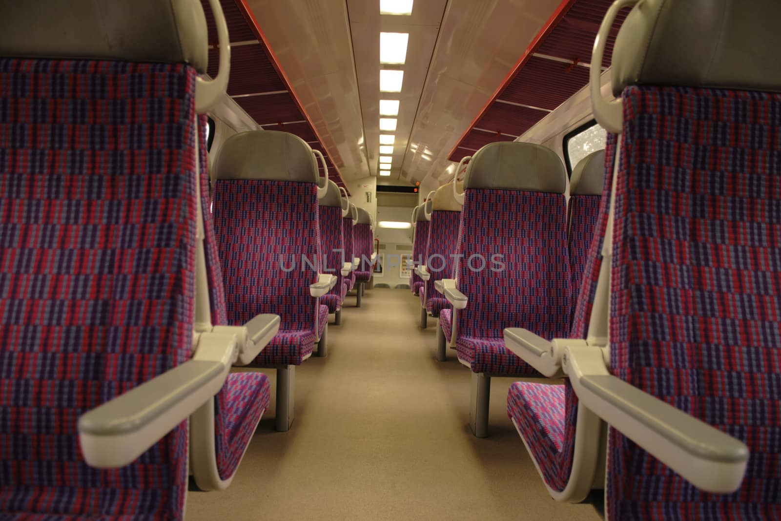 interior of from the czech intercity train