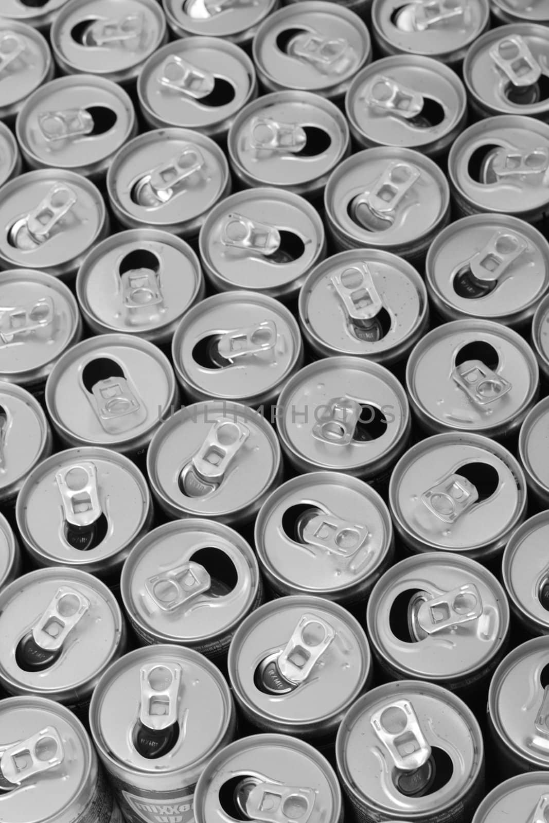 empty cans as very nice drink background