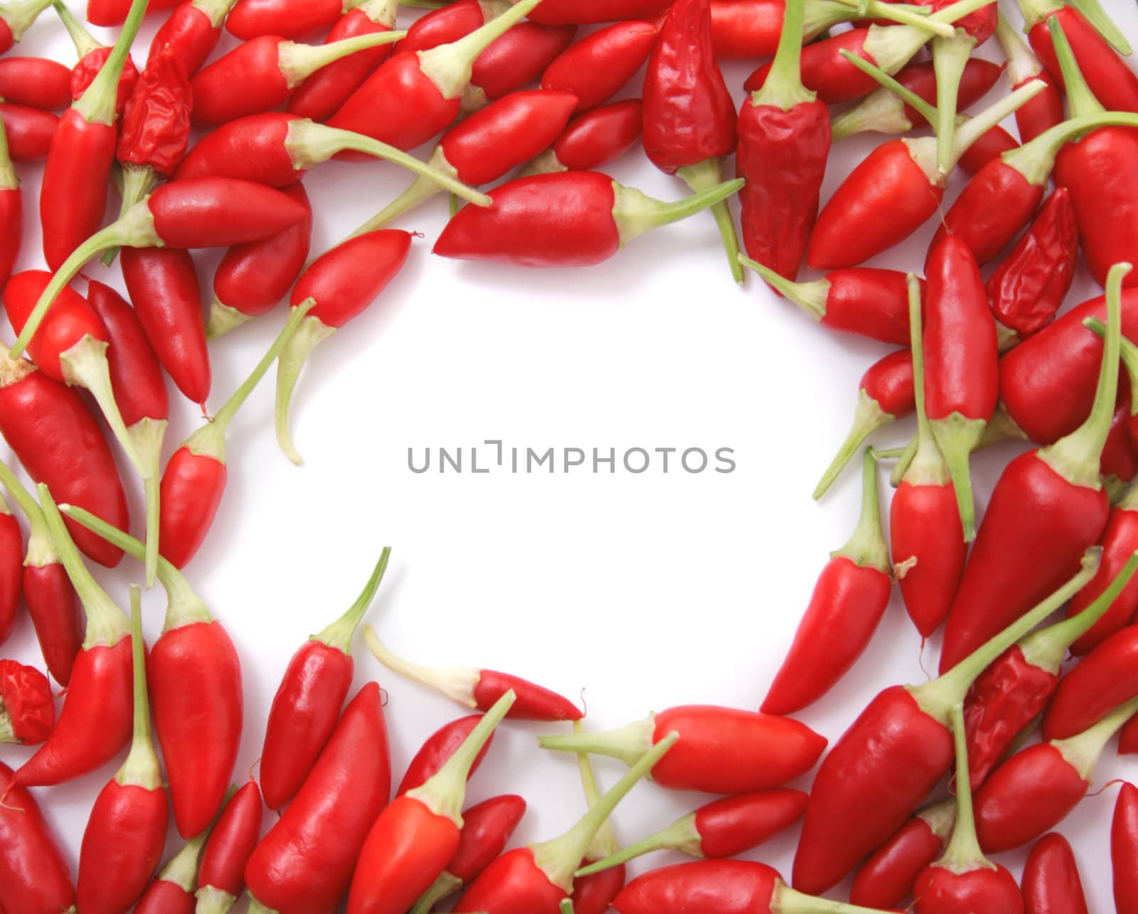 very nice spice background from the chili 