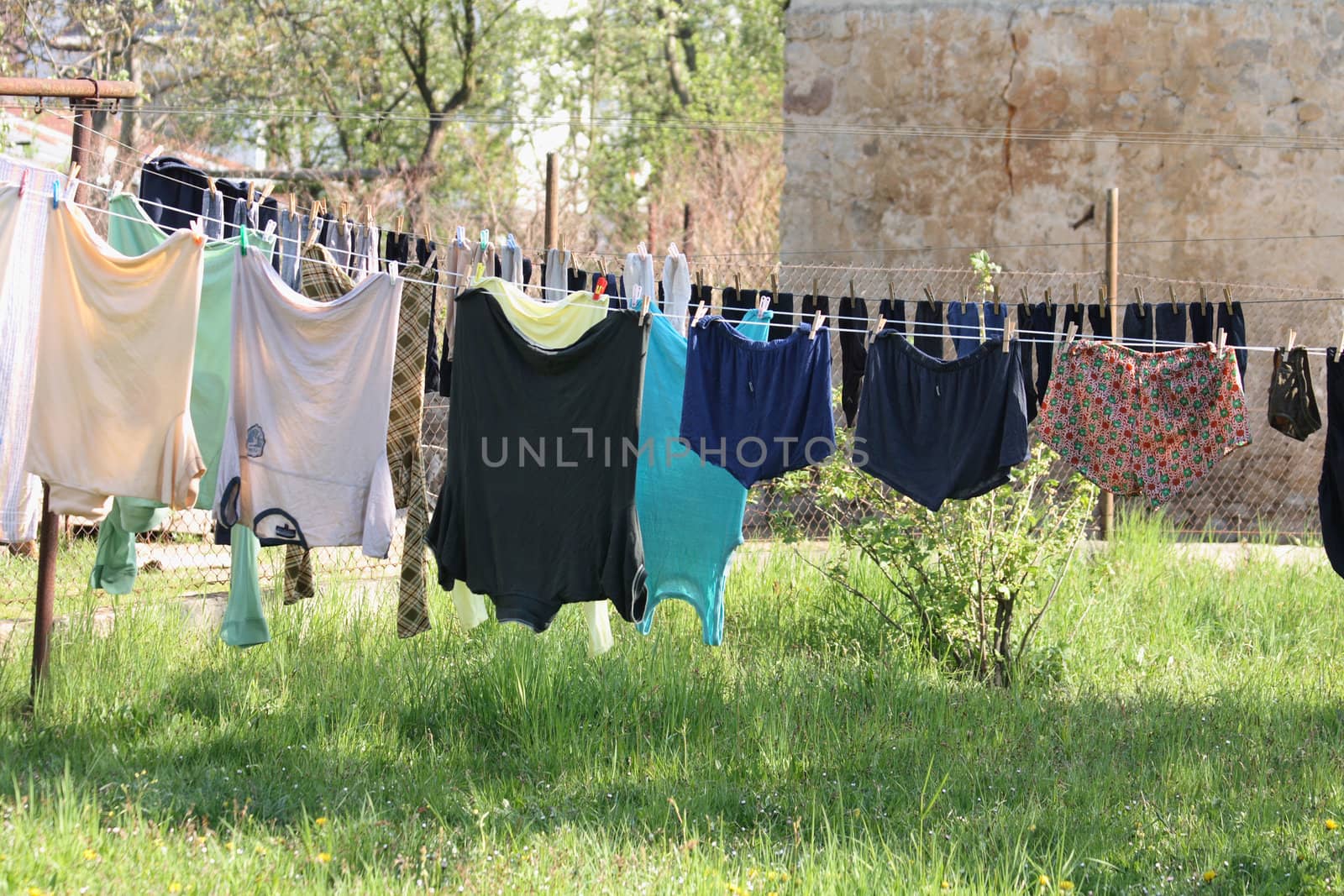clothes in thu sun from the czech slum 