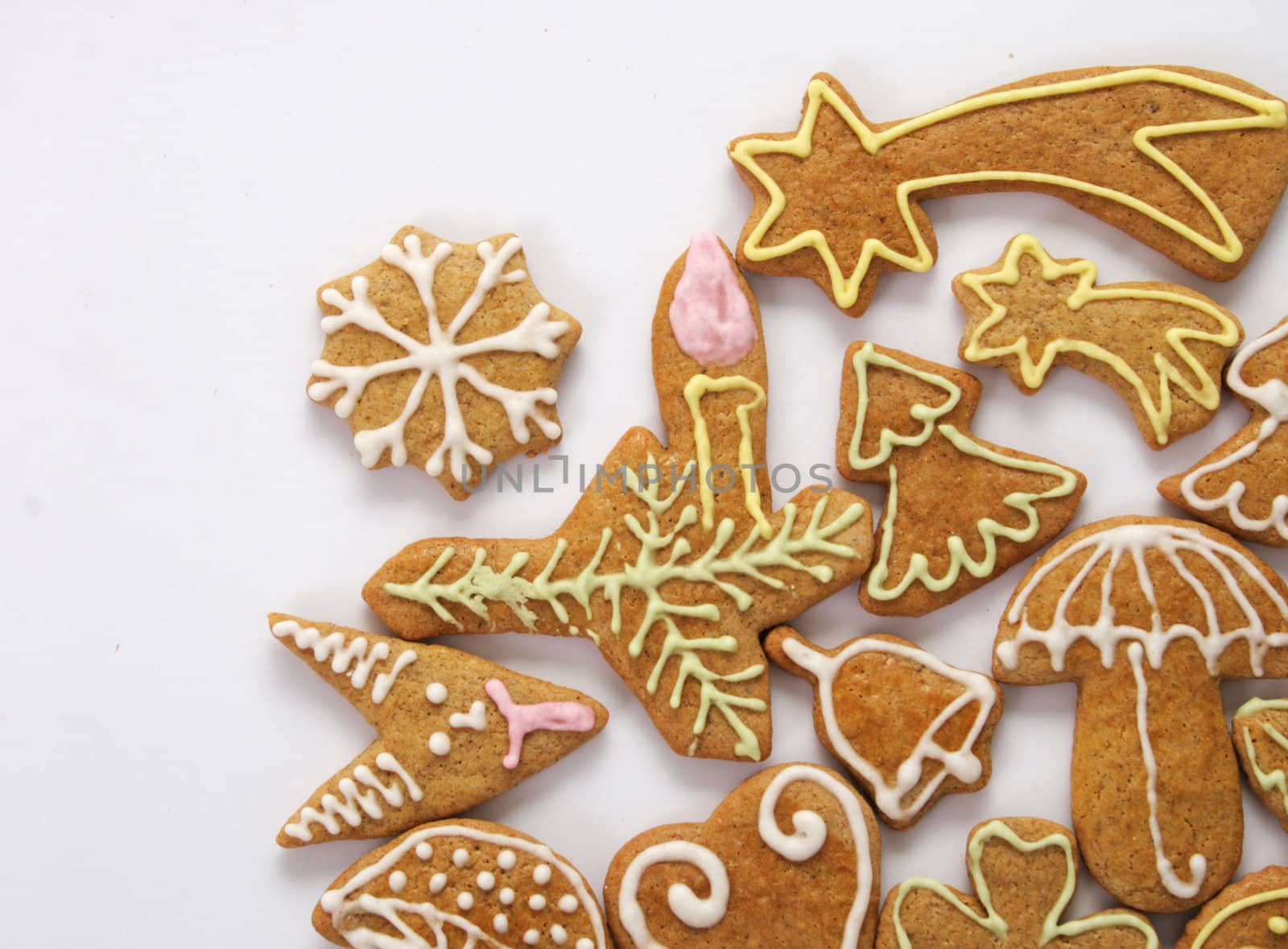 traditional christmas handmade cookies from czech republic