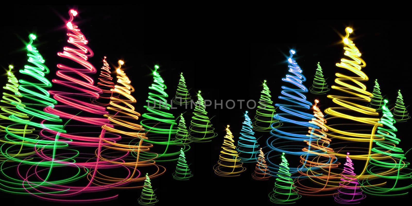 nice christmas tree from the colors lights 
