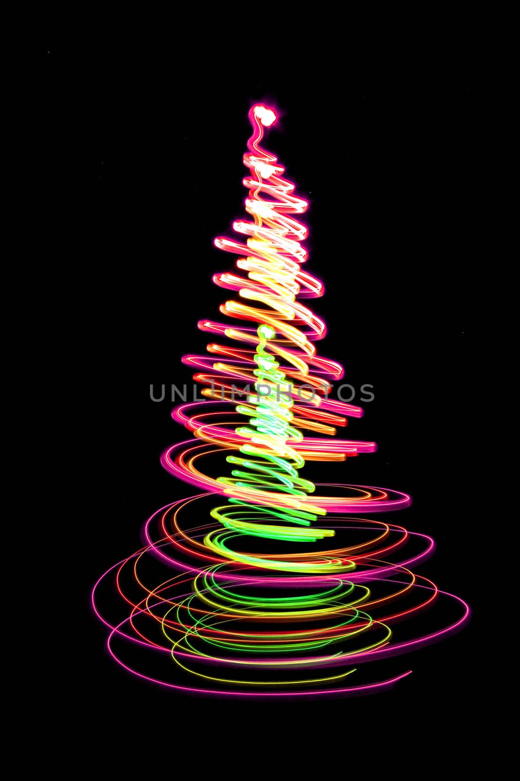 nice christmas tree from the colors lights 