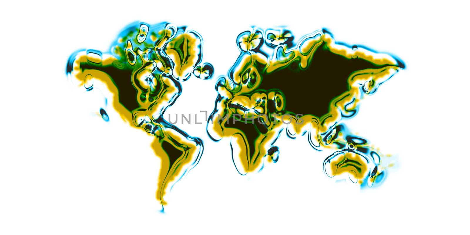 world map isolated on the white background
