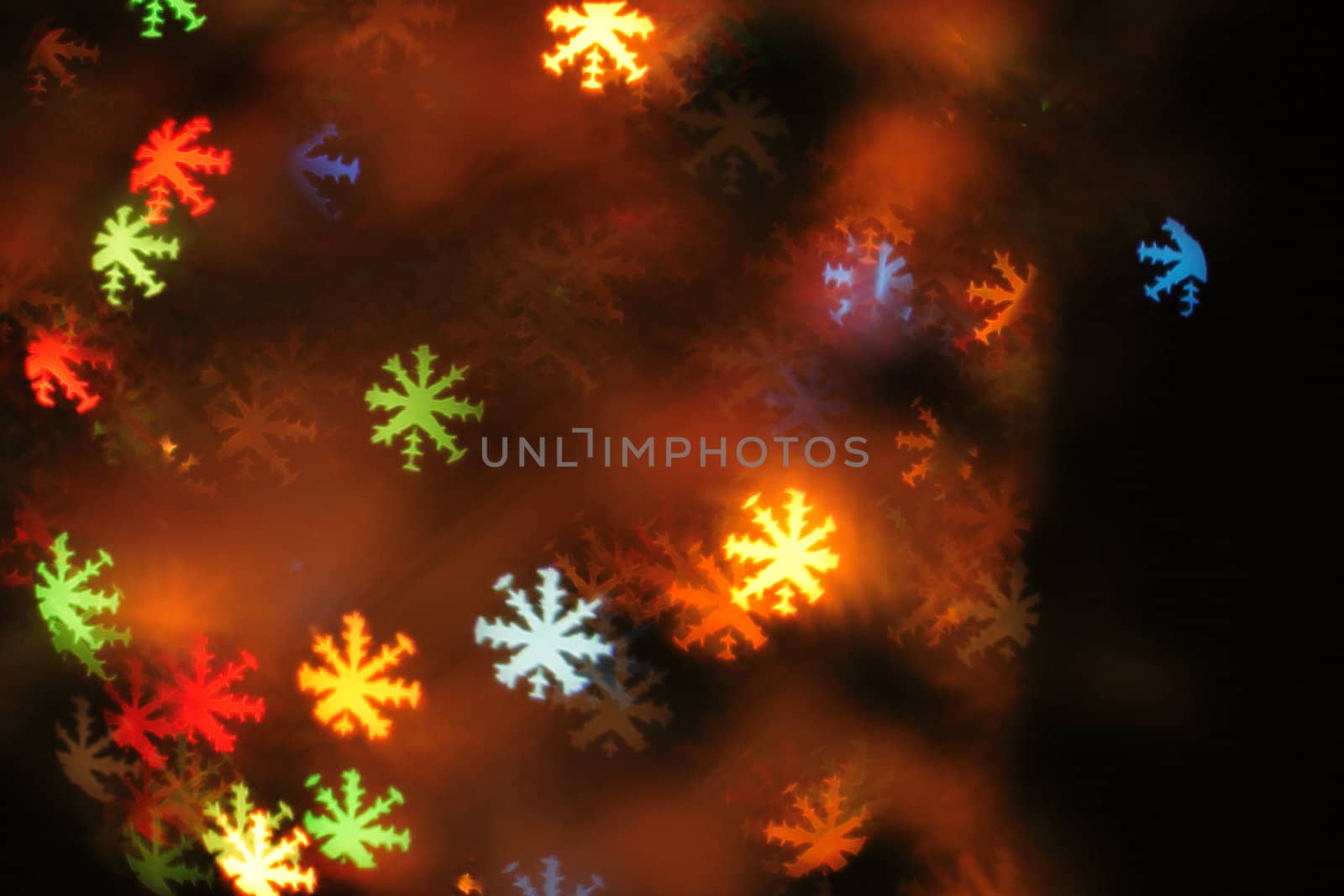 abstract color christmas background from the light bulbs