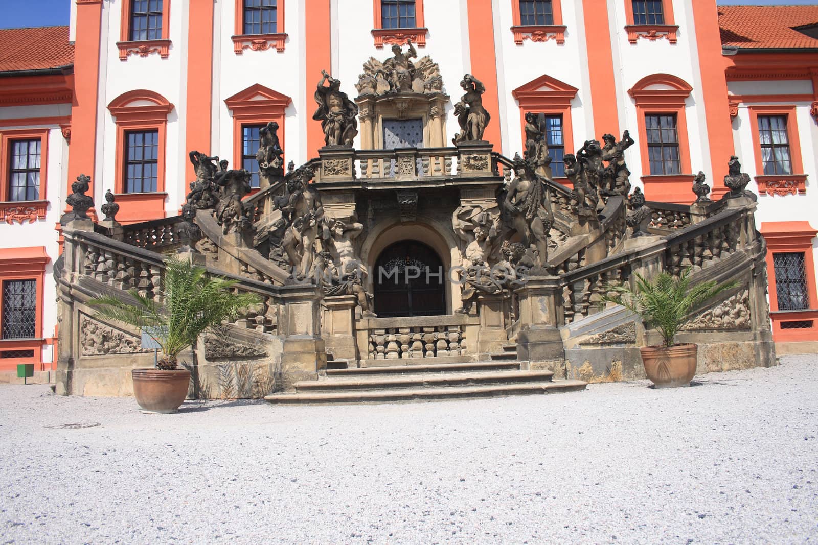 troja castle from the capital of czech republic Prague