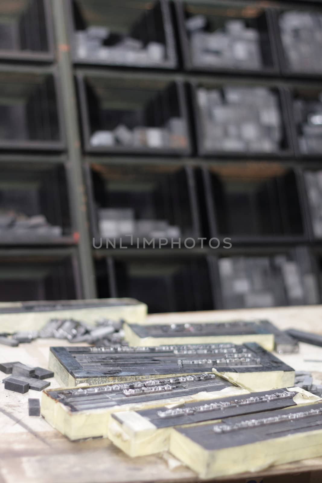 old book printer as ver nice technology background