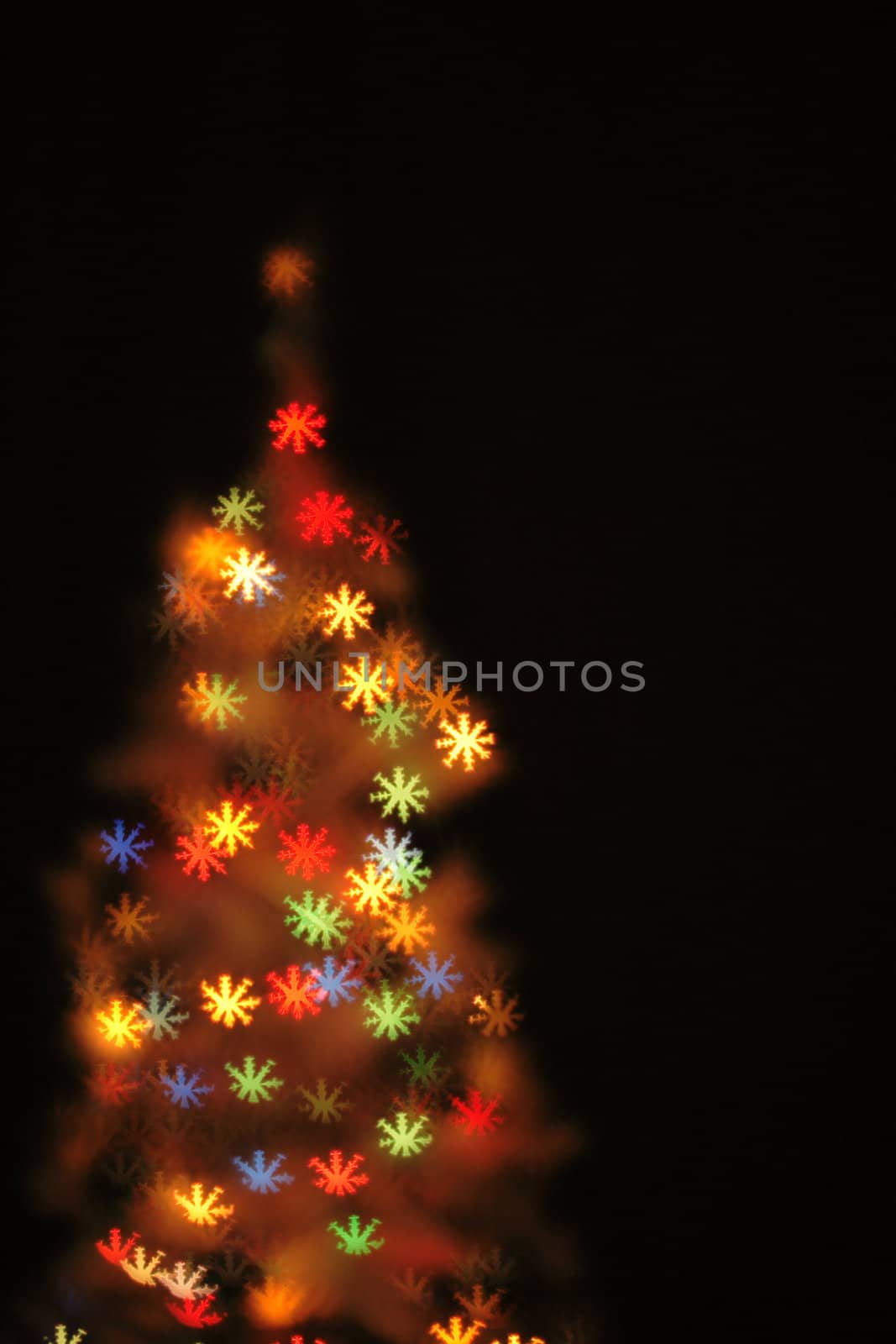 abstract color background from the christmas lights 