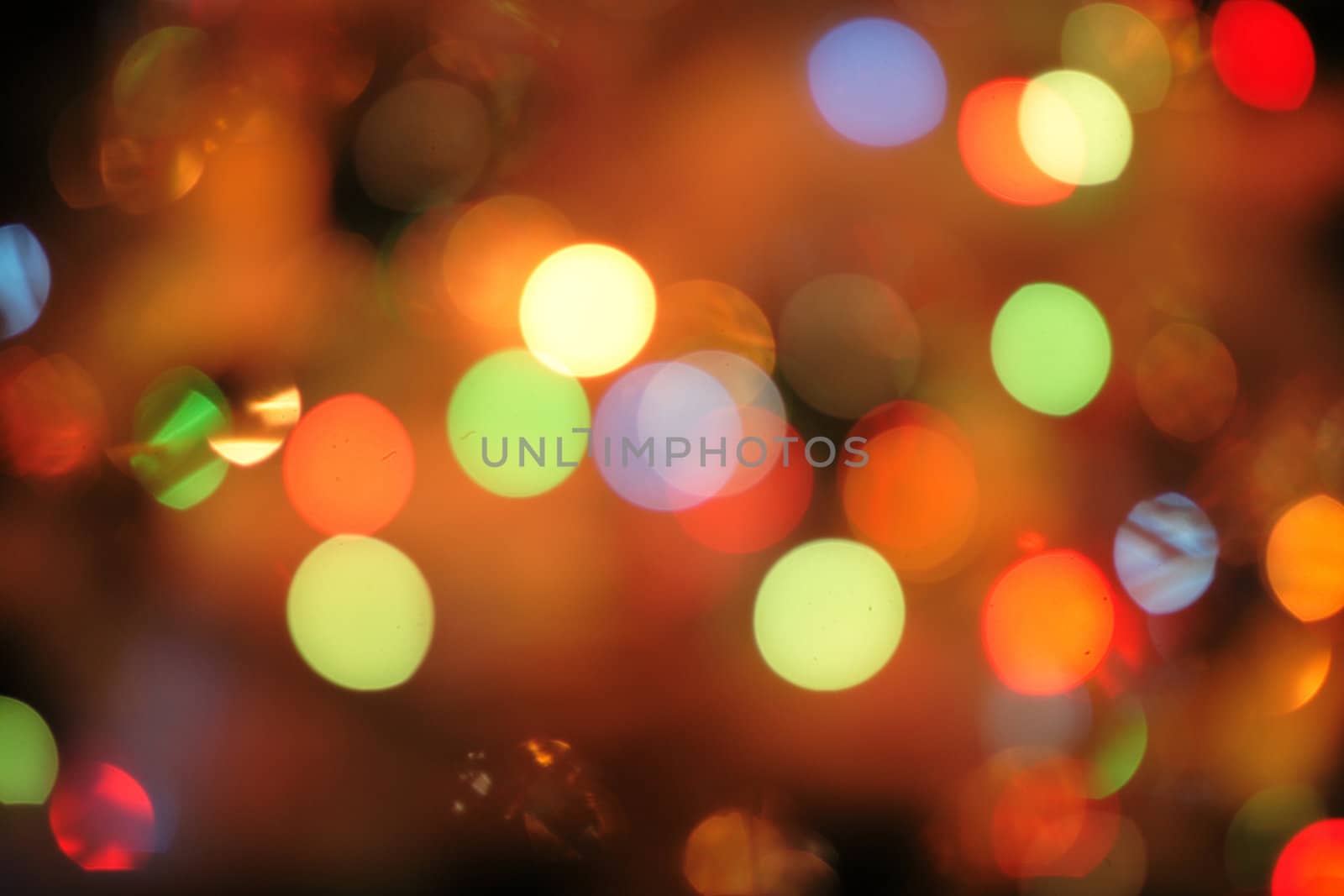 abstract color background from the christmas lights 