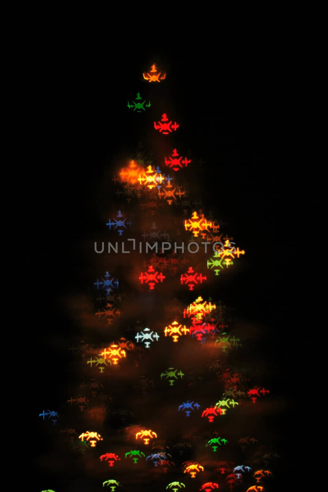 christmas background from the color xmas lights