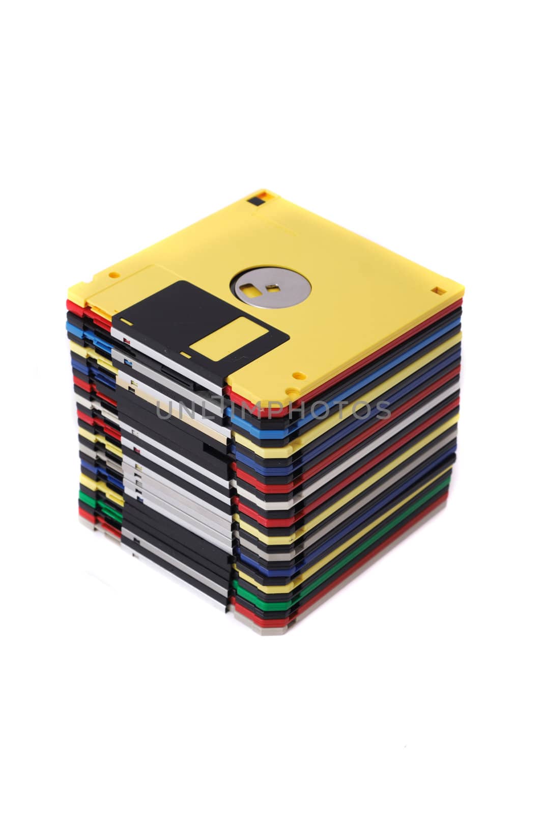 floppy discs isolated on the white background