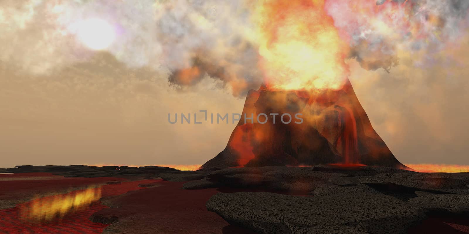 Volcano Fire by Catmando