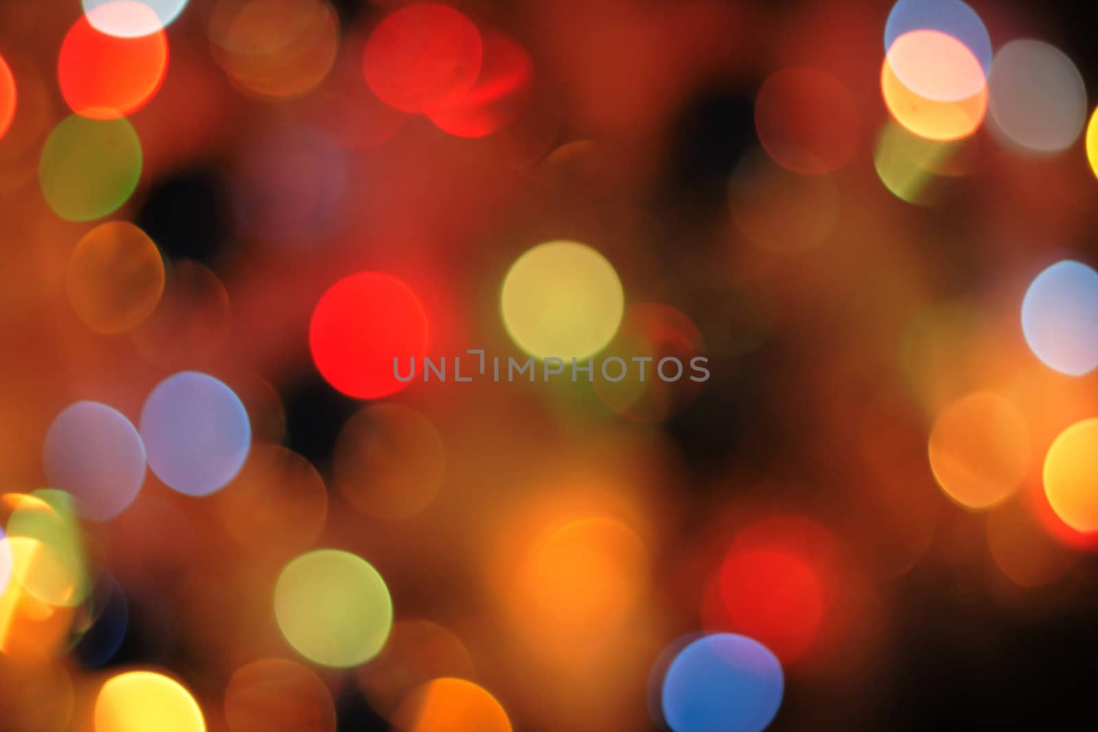 christmas lights isolated on the black background