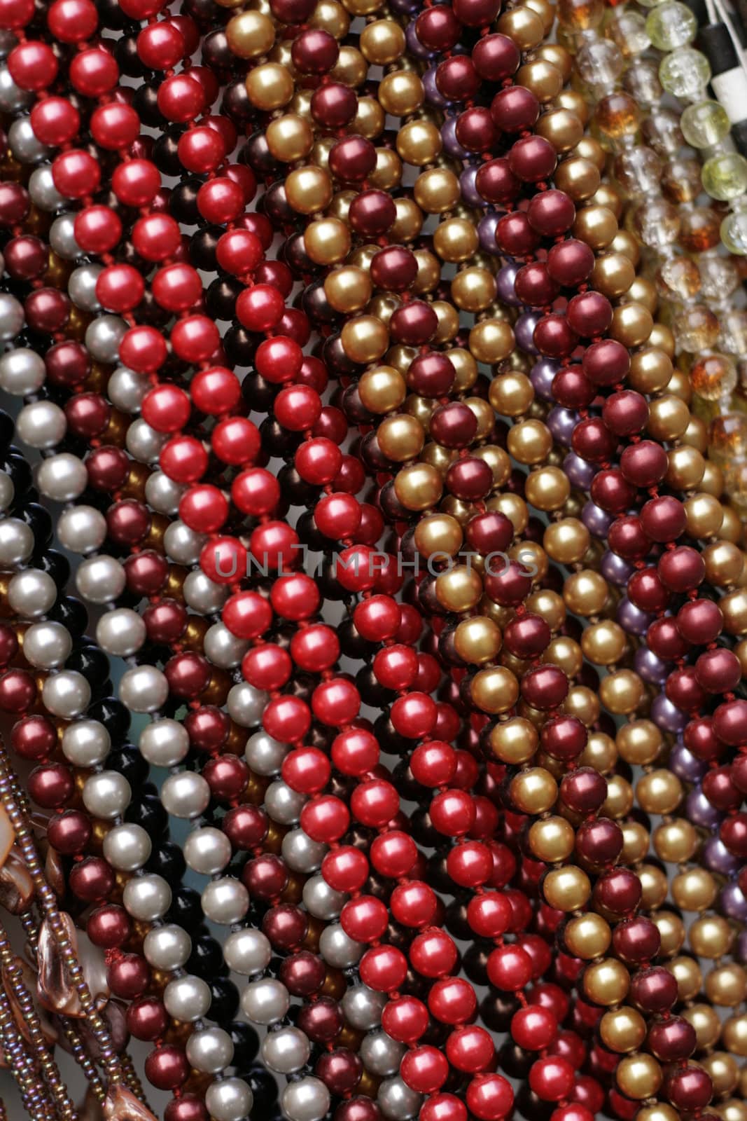jewelry background from the very nice color beads and minerals 