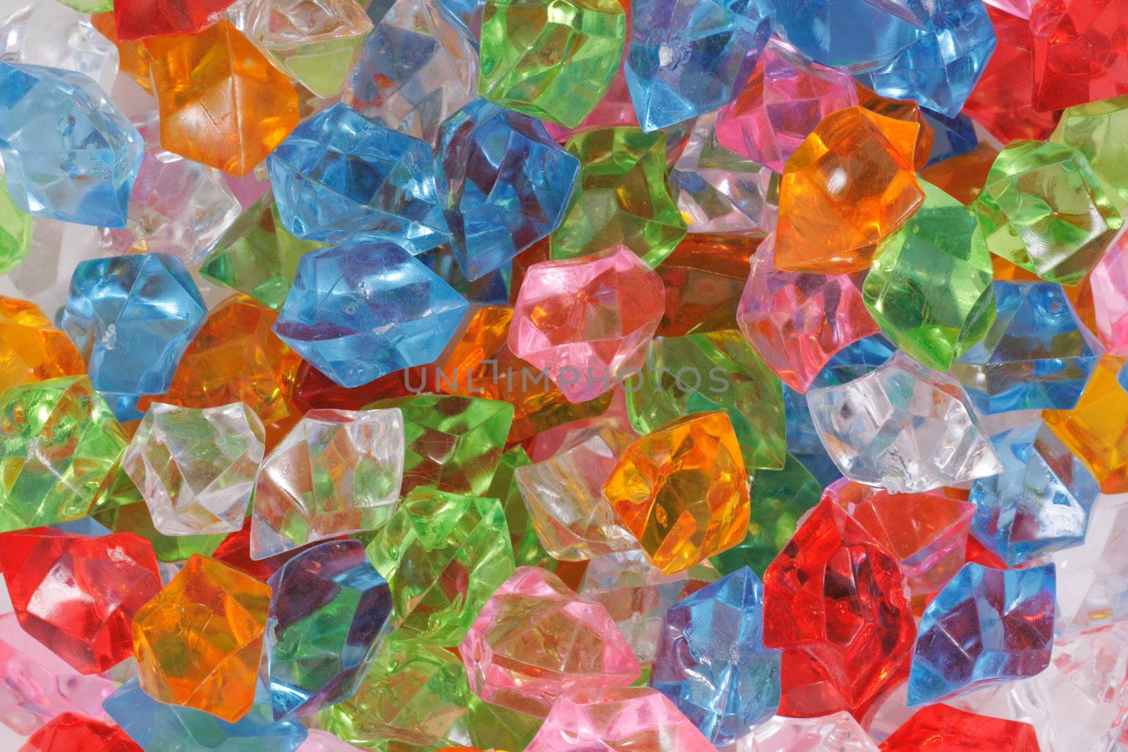 small color plastic diamonds as nice background