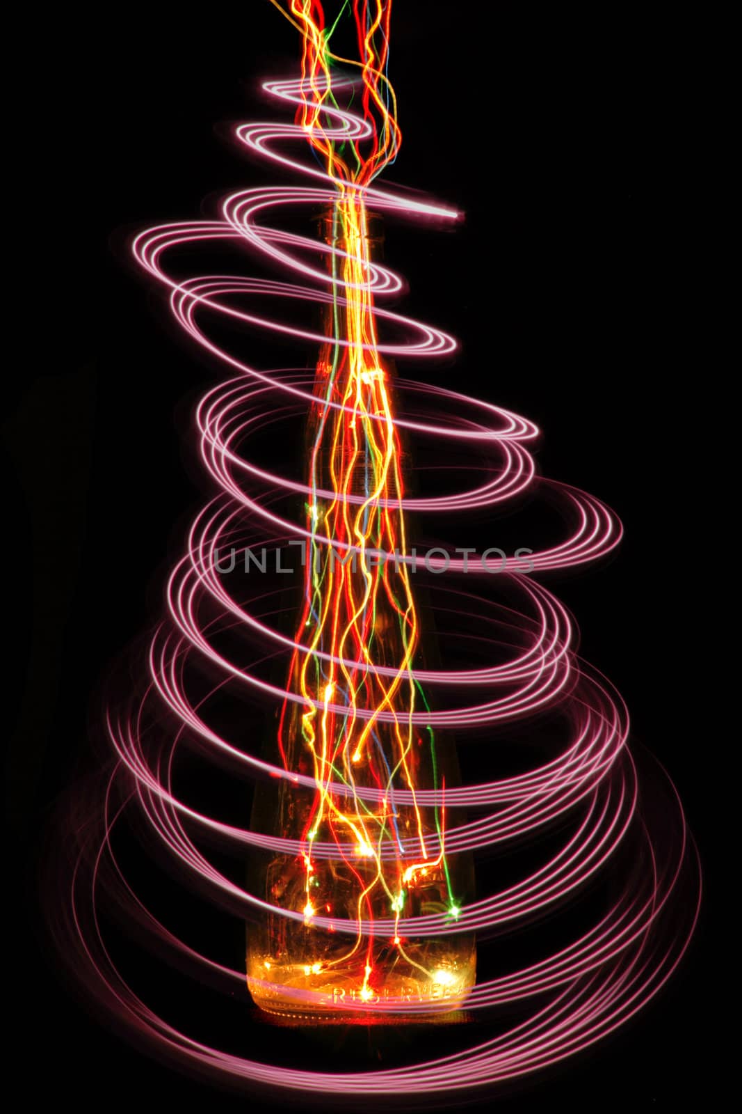 color christmas lights as very nice christmas tree