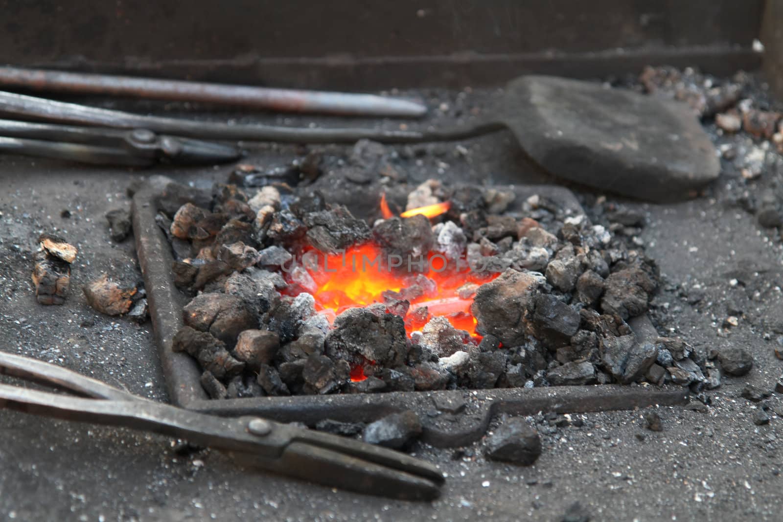 easy forge place with fire on the famr market